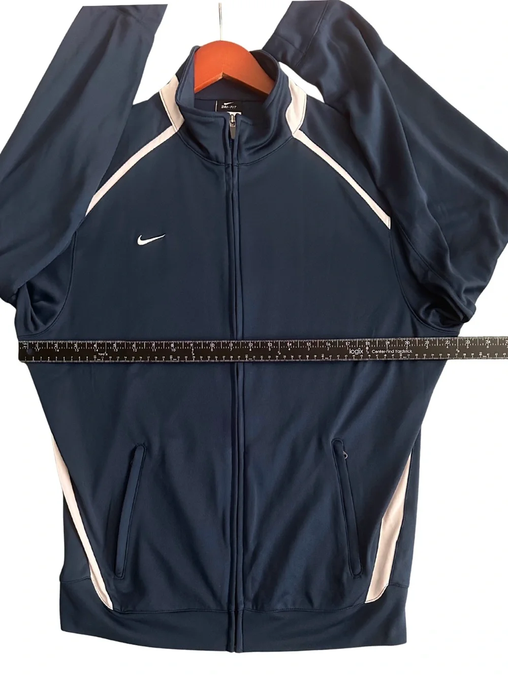 Nike Dri-FIT Men’s Track Jacket 2011 Navy Blue Full Zip NWOT Size M 325296-420
